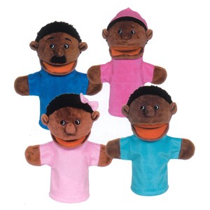 Picture of Get Ready 360 African-American family puppet set- 12 inch