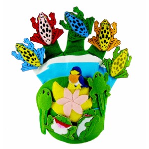 Picture of Get Ready 742 Wide Mouth Bullfrog and Friends glove puppet and CD