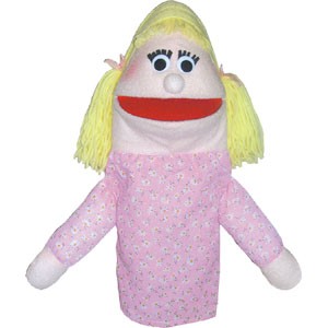 Picture of Get Ready 301C girl puppet- Caucasian- 18 inch