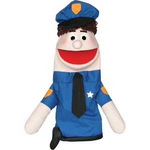 Picture of Get Ready 435C policeman puppet- Caucasian- 18 inch