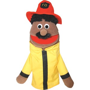 Picture of Get Ready 436H fireman puppet- Hispanic- 18 inch
