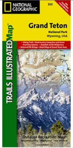 Picture of National Geographic TI00000202 Map Of Grand Teton National Park - Wyoming
