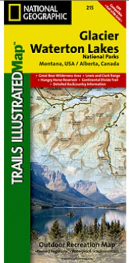 Picture of National Geographic TI00000215 Map Of Glacier-Waterton National Park - Montana