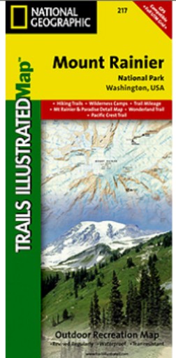 Picture of National Geographic TI00000217 Map Of Mount Rainier National Park - Washington
