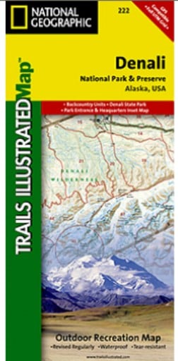 Picture of National Geographic TI00000222 Map Of Denali National Park And Preserve - Alaska