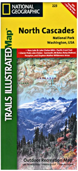 Picture of National Geographic TI00000223 Map Of North Cascades National Park - Washington