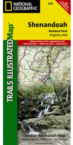 Picture of National Geographic TI00000228 Map Of Shenandoah National Park - Virginia