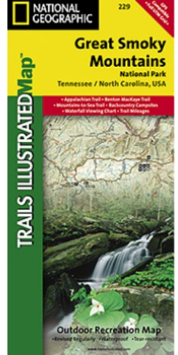 Picture of National Geographic TI00000229 Map Of Great Smoky Mountains National Park - Tennessee - North Carolina