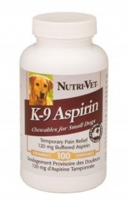 Nutri Vet 02441-6 K-9 Buffered Aspirin 120mg - Small Dog - 100 count