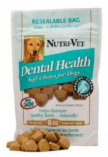 Picture of Nutri Vet 99831-1 Dental Health Soft Chews For Dogs - 6 Oz