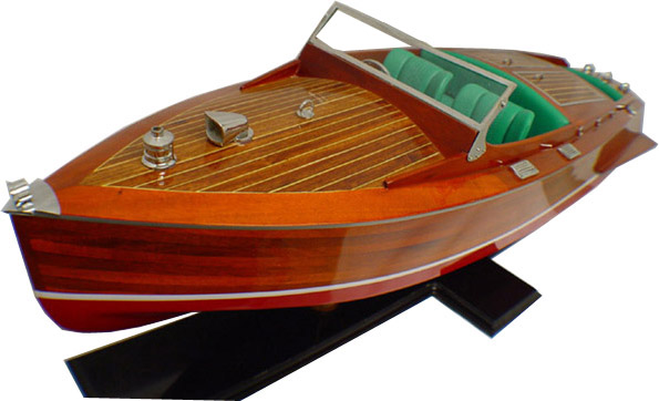 B060 Chris Craft Runabout Painted Model Boat