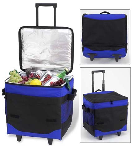 Picture of Picnic at Ascot 396-RB 60 Can Collapsible Rolling Cooler in Royal Blue