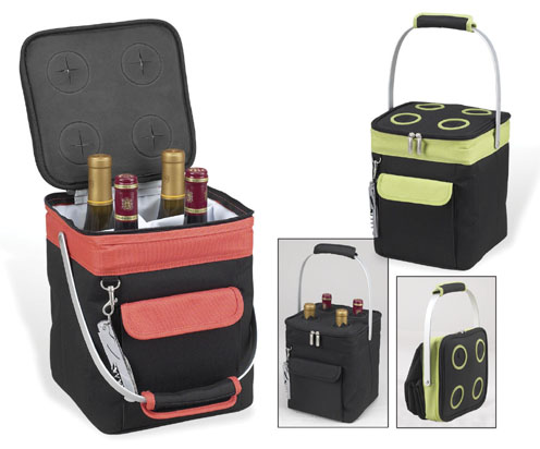Picture of Picnic at Ascot 404-A Multi Purpose 18 Can Cooler in Black/ Apple