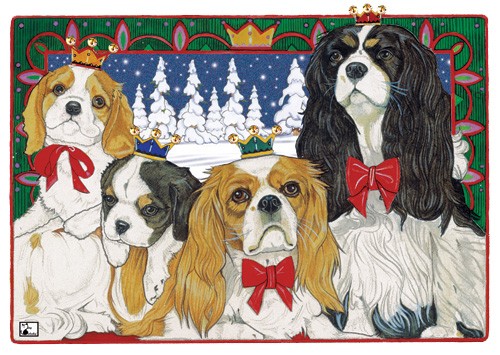 Holiday Boxed Cards- Cavalier King Charles Spaniel