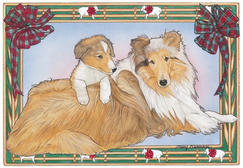 Holiday Boxed Cards- Collie