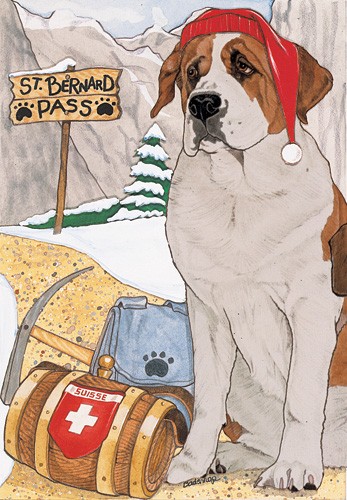 Holiday Boxed Cards- Saint Bernard