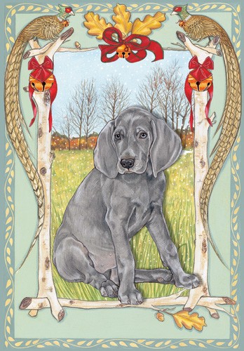 C882 Holiday Boxed Cards- Weimaraner