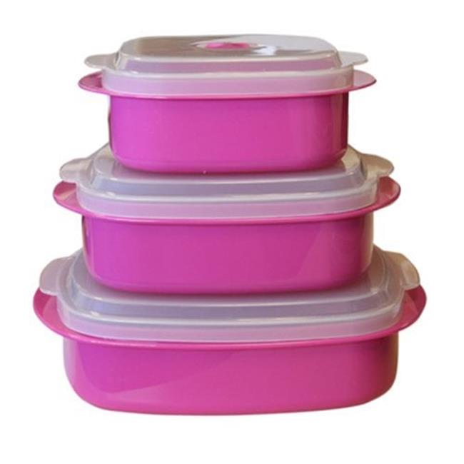 Reston Lloyd 20603 Microwave Cookware Set Magenta