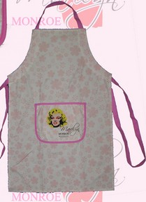 Picture of Precious Kids 24001 Marilyn Monroe Kitchen Apron - Pink Flowers