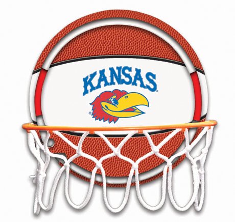 Picture of PTC Intl 13094 Kansas Jayhawks Pebble Basketball Hoop