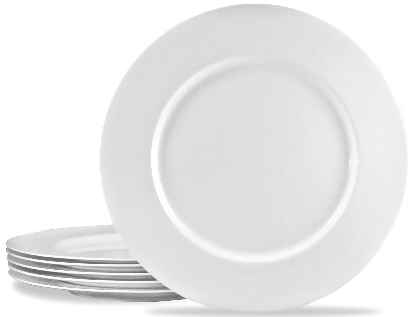 Picture of Reston Lloyd 71300 6pc Melamine Dinner Plate Set  White 