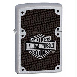 ZI24025 Satin Chrome Harley Davidson Carbon Fiber