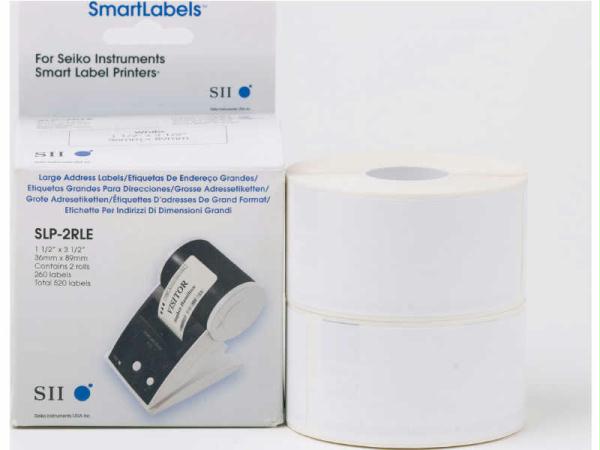 Picture of Seiko Instruments Usa  Inc. Slp-2Rle Seiko Smart Label (Euro) White Address