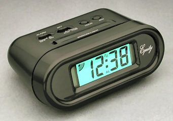 Picture of Equity 31003P BLK LCD Snooze Alarm Clock - Black