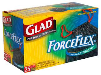 Picture of Clorox 70359 Glad Force Flex Drawsting Large Trash Bags  25 Count - Case of 6