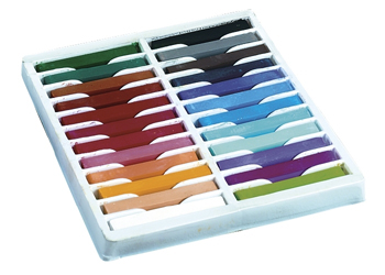 Picture of Chenille Kraft CK-9724 Quality Artists Square Pastels 24- Assorted Pastels
