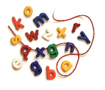Picture of Roylco  R-2186 Lowercase Manuscript Letter Beads