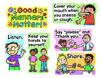 Picture of Carson Dellosa CD-110109 Good Manners Matter Mini Bb Set