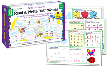 Picture of Carson Dellosa KE-846037 Write On-Wipe Off Read & Write 1St- First Words Ages 4 & up