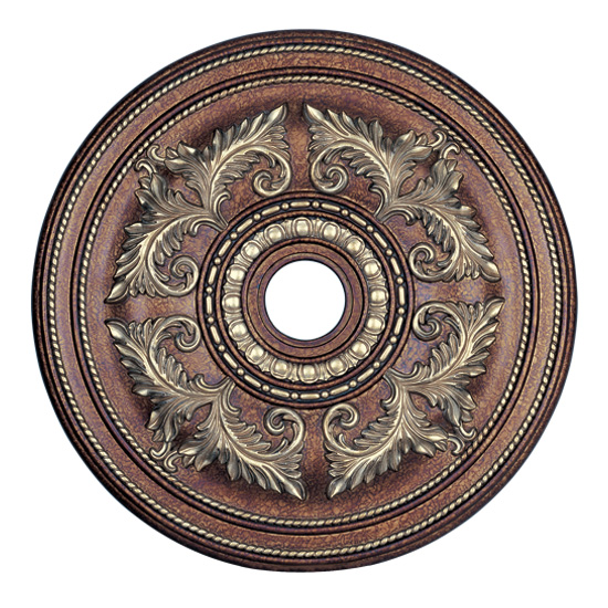 Picture of Livex 8210-64 Ceiling Medallion- Palacial Bronze with Gilded Accents