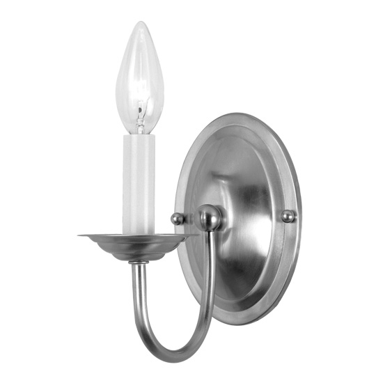 Picture of Livex 4151-91 Home Basics Sconce- Brushed Nickel