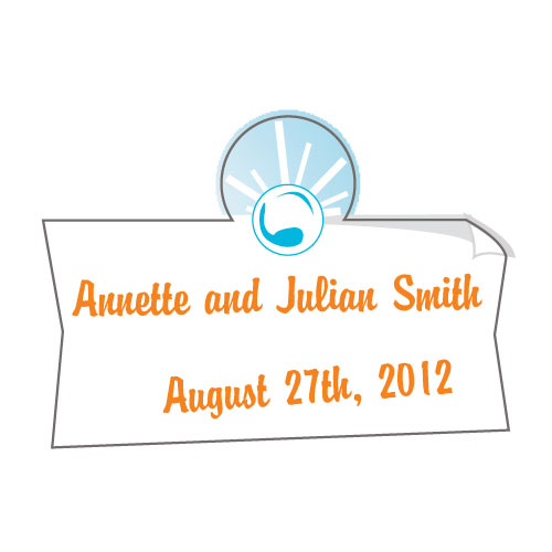 Fridge Note Sticker - Indigo Blue