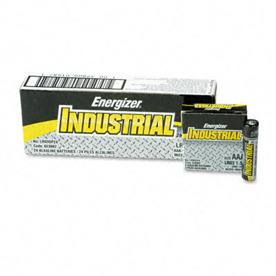 Picture of Eveready EN92 Industrial Alkaline Batteries  AAA  24 Pack
