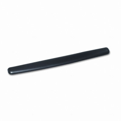 Picture of 3M WR340LE Gel Thin Wrist Rest  Extended Length  Black Leatherette
