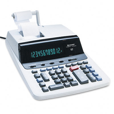 Picture of Sharp VX2652H VX-2652H Desktop Calculator  12-Digit Fluorescent  Two-Color Printing
