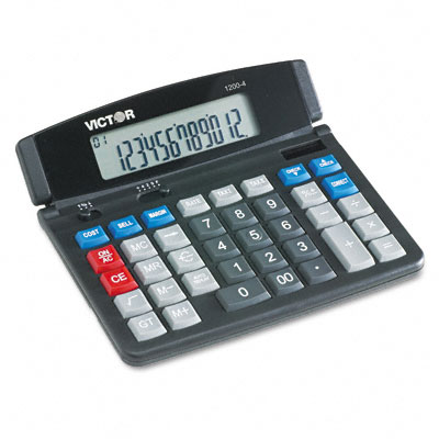 Picture of Victor 12004 1200-4 Business/Desktop Calculator  12-Digit LCD