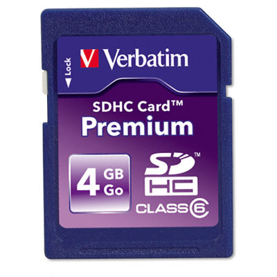 Picture of Verbatim 96171 Premium SDHC Card  4GB
