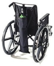 EZ-Access EZ0140BK Wheelchair Oxygen Carrier - Dual