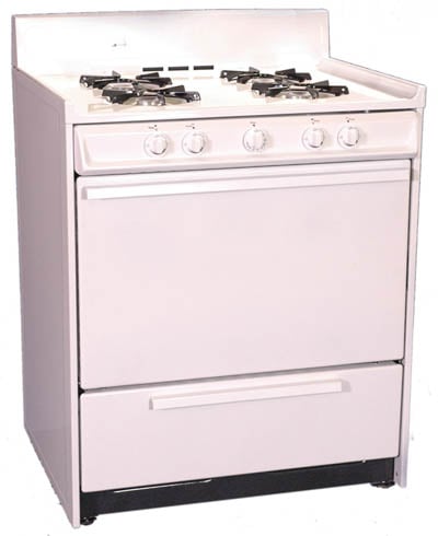 Brown WNM210  WNM210 30 Inch Wide Gas Range Pilot Ignition White