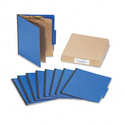 Picture of Acco 15663 Presstex Colorlife Classification Folders  Ltr  6-Section  Dk Blue  10/box