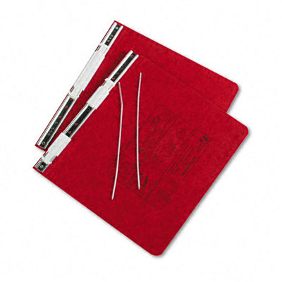 Picture of Acco 54129 Pressboard Hanging Data Binder  8-1/2 x 11 Unburst Sheets  Executive Red