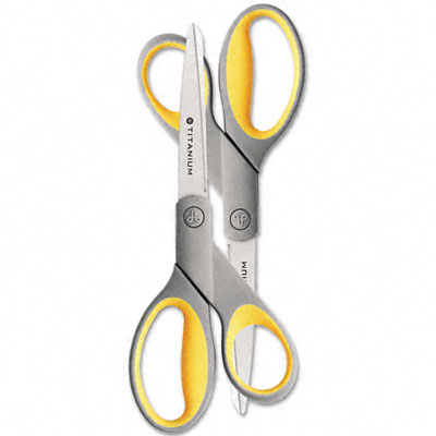 Picture of Acme United 13901 Titanium Bonded Scissors  8in  L/R Hand  Two per Pack