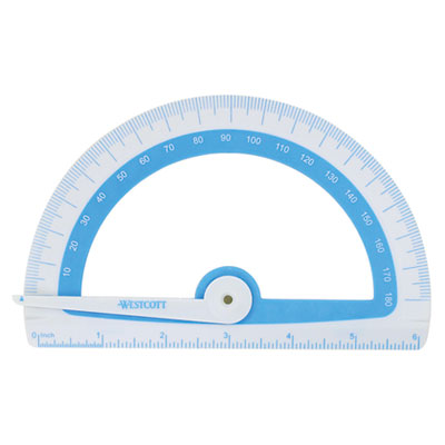Picture of Acme United 14376 Anti Bacteria Soft Touch Antimicrobial Protractor  6    1800  GN;BE;PK;OE  1 EA
