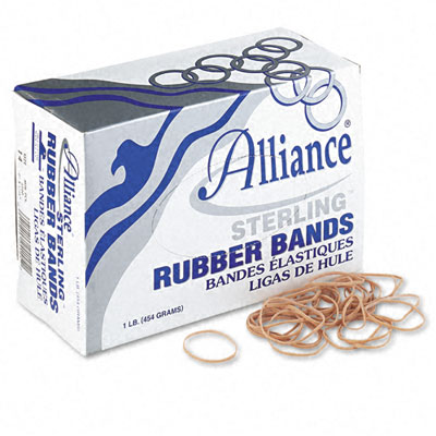 Picture of Alliance 24145 Sterling Ergonomically Correct Rubber Bands  #14  1/8 x 2  3100 per 1lb Box