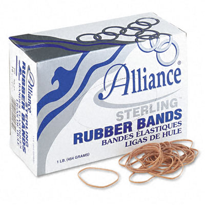 Picture of Alliance 24165 Sterling Ergonomically Correct Rubber Bands  #16  1/8 x 2-1/2  2500 per 1lb Box