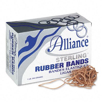 Picture of Alliance 24195 Sterling Ergonomically Correct Rubber Bands  #19  1/8 x 3-1/2  1750 per 1lb Box